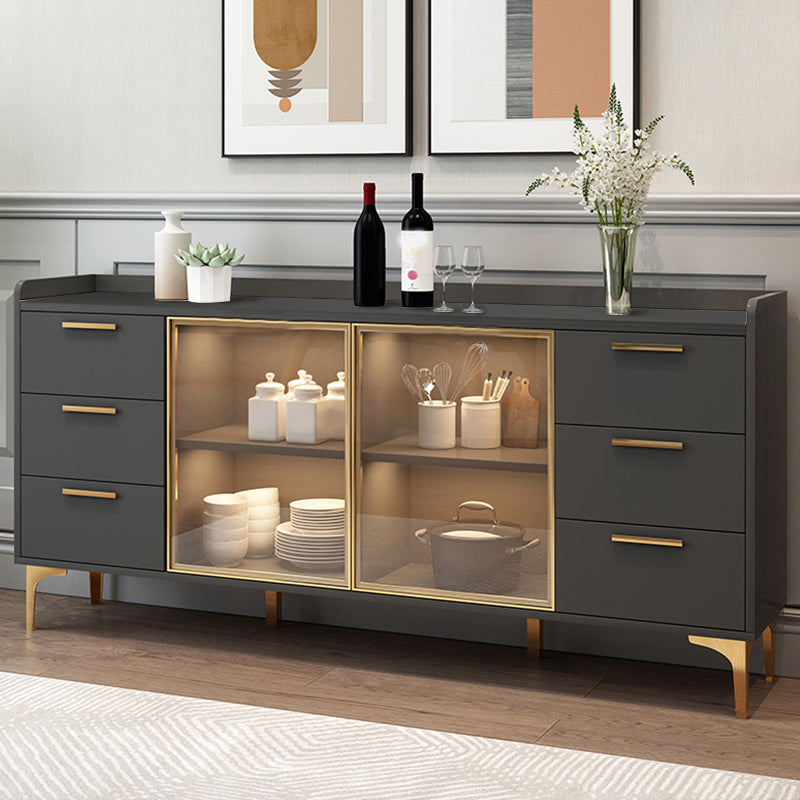 Cabinets Storage Modern Buffet Stand Engineered Wood Buffet Sideboard
