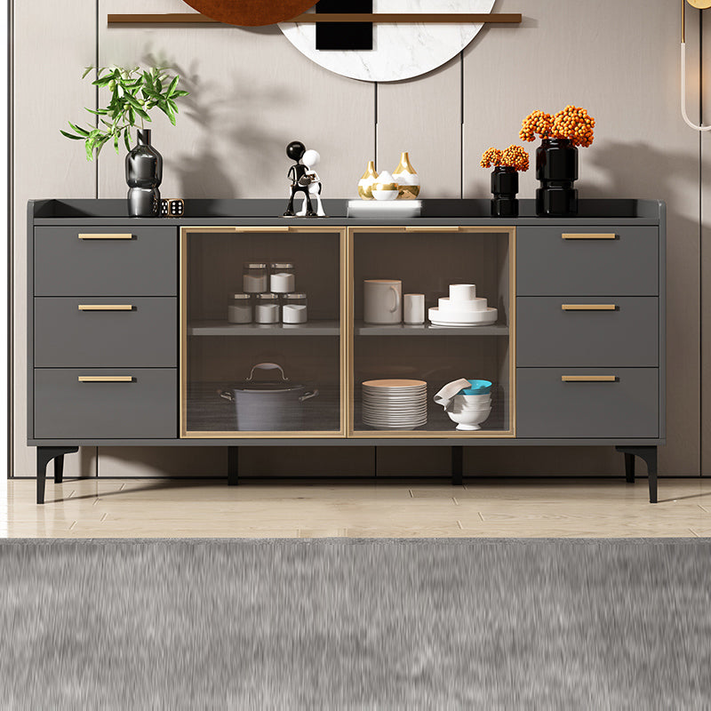 Cabinets Storage Modern Buffet Stand Engineered Wood Buffet Sideboard