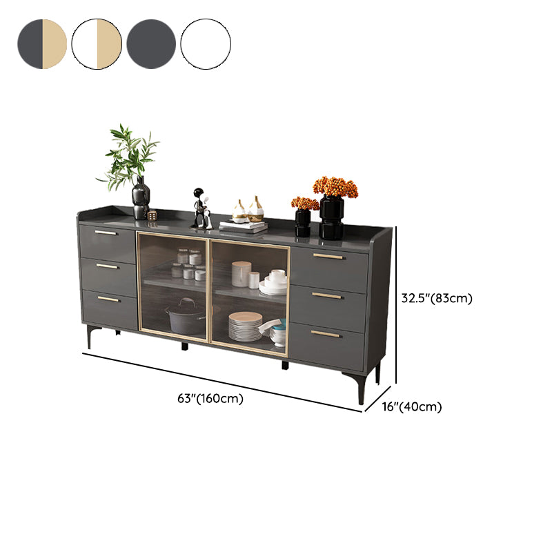 Cabinets Storage Modern Buffet Stand Engineered Wood Buffet Sideboard