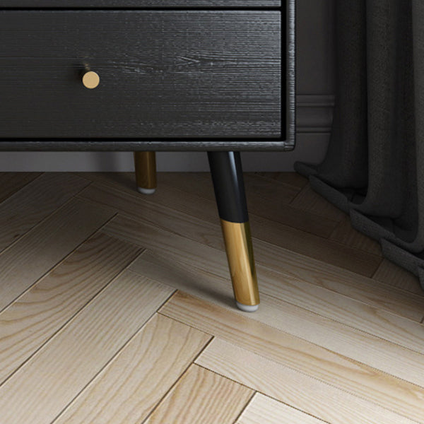 Glam Storage Chest Dresser Horizontal Storage Chest with Drawers