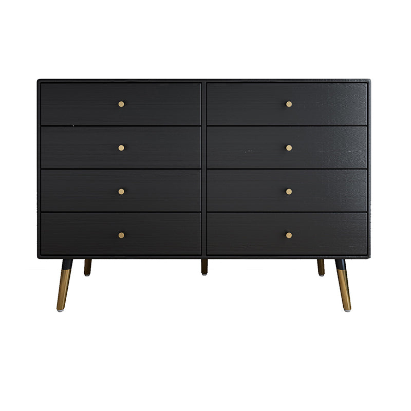 Glam Storage Chest Dresser Horizontal Storage Chest with Drawers