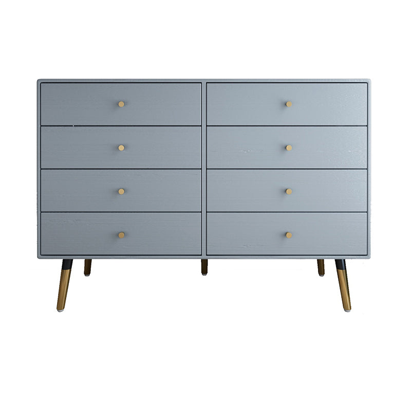 Glam Storage Chest Dresser Horizontal Storage Chest with Drawers