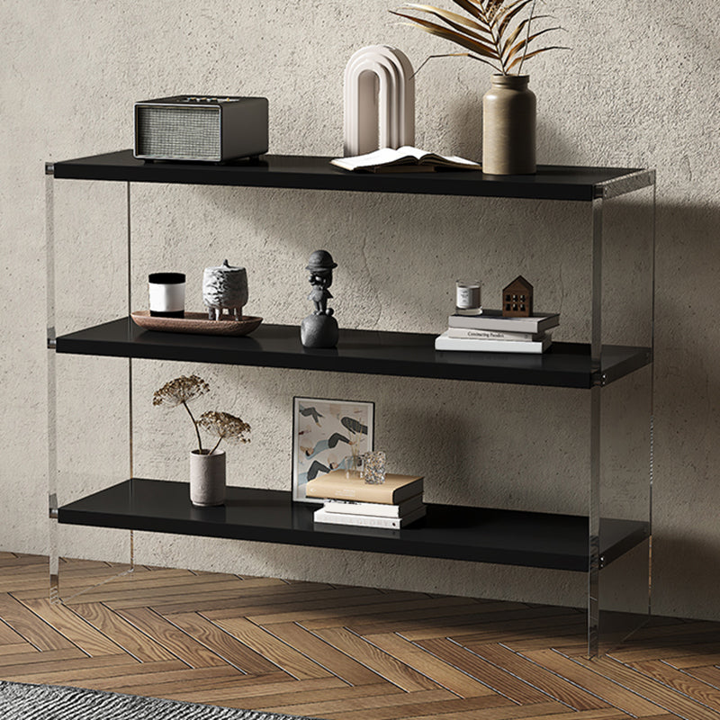Rectangle Shape Contemporary Console Table Black/White Console Sofa Table