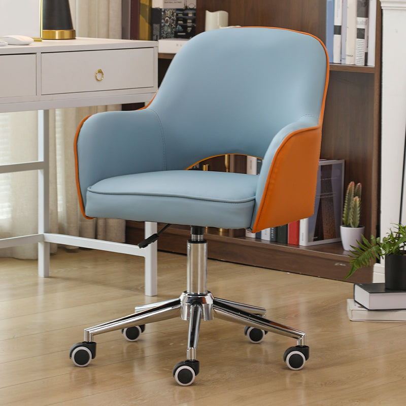 Modernism Desk Chair Armless Office Chair with Wheels for Office