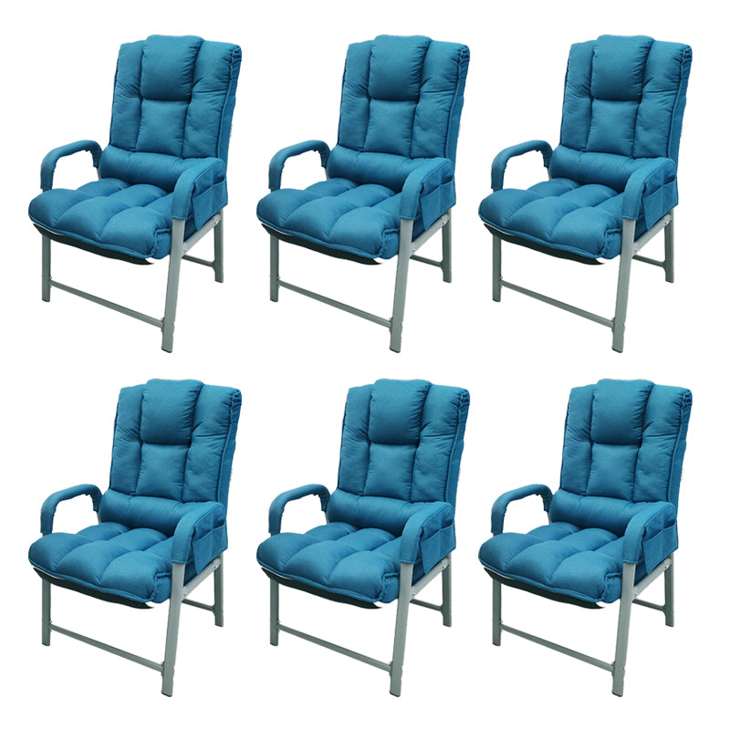Modernism Fixed Arms Office Chair No Wheels Desk Chair for Office