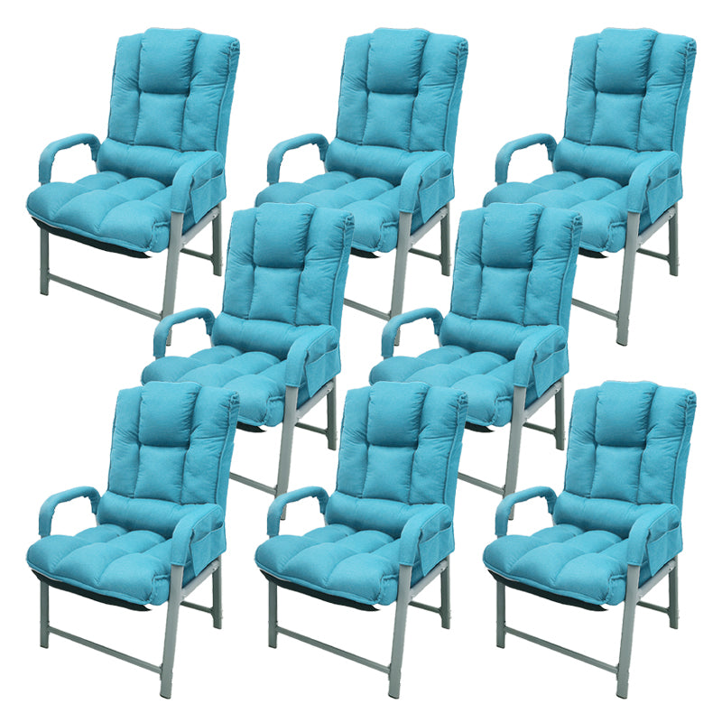 Modernism Fixed Arms Office Chair No Wheels Desk Chair for Office