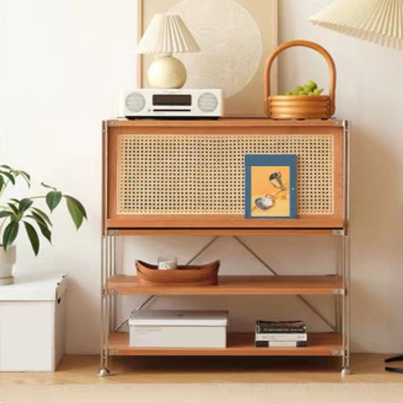 Solid Wood Bookshelf Modern Closed Back Bookcase with Shelves