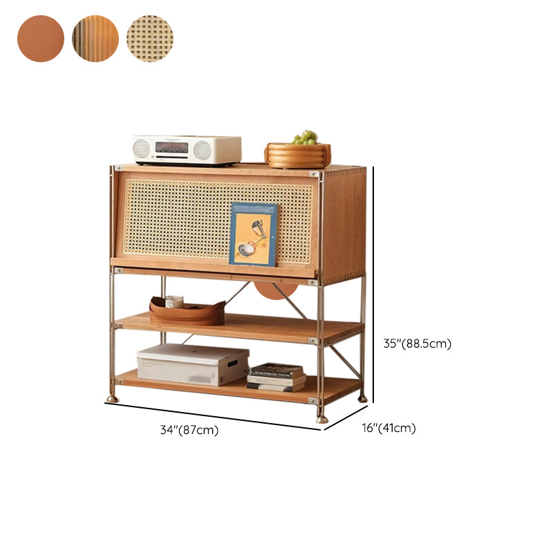 Solid Wood Bookshelf Modern Closed Back Bookcase with Shelves