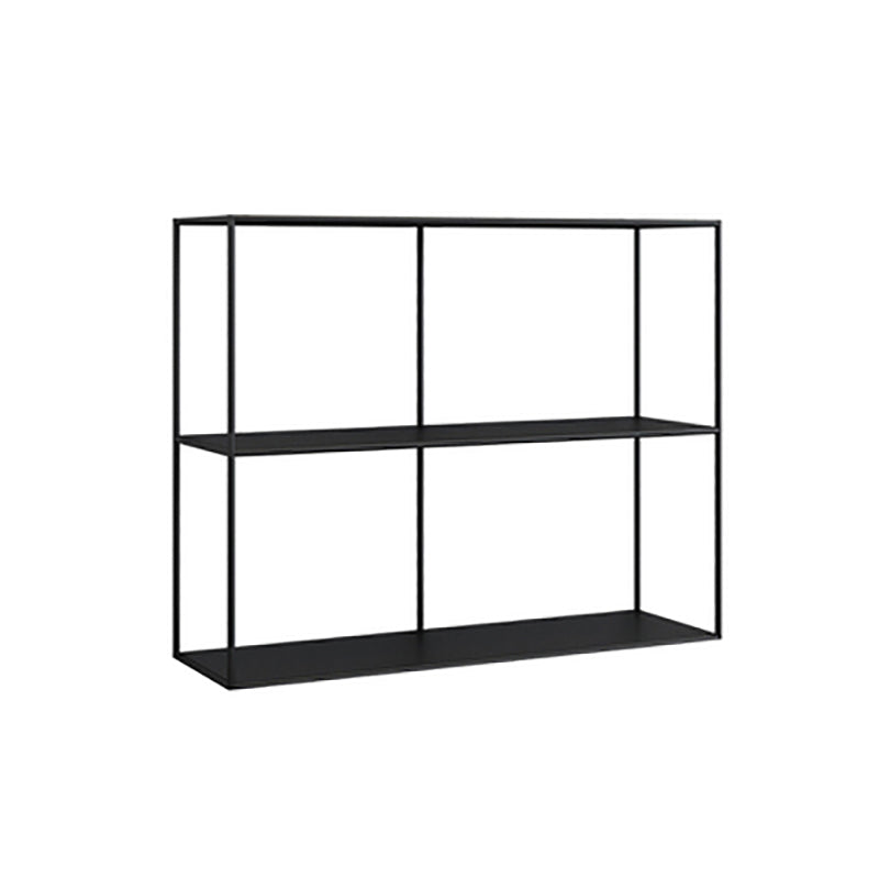Contemporary Open Back Horizontal Bookshelf Metal Bookcase for Office