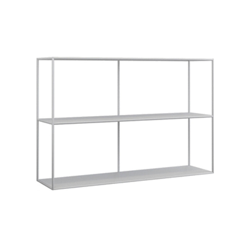 Contemporary Open Back Horizontal Bookshelf Metal Bookcase for Office