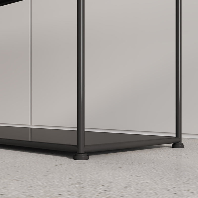 Contemporary Open Back Horizontal Bookshelf Metal Bookcase for Office