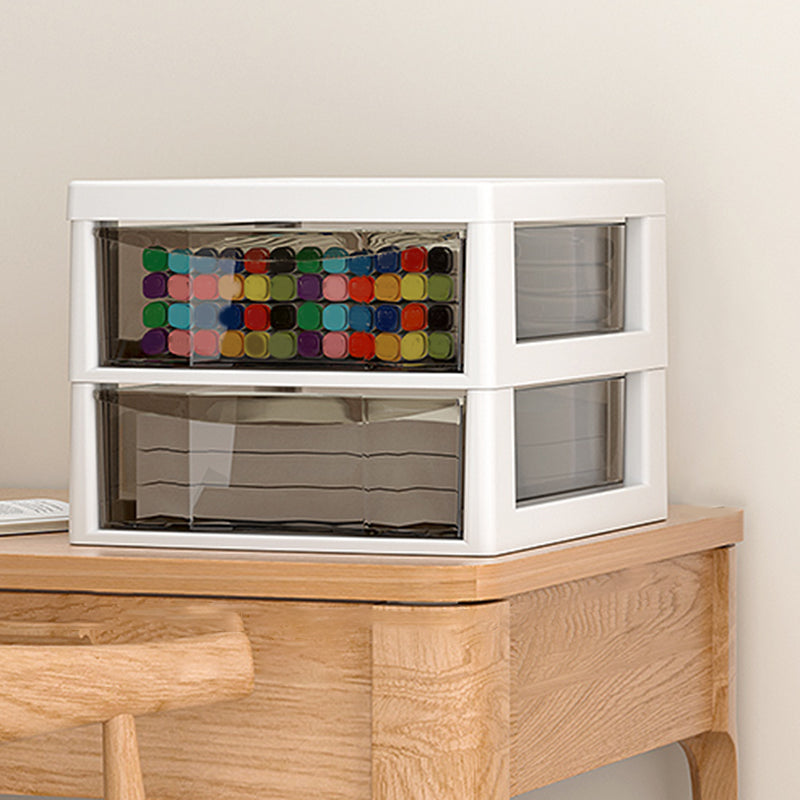 Contemporary Storage File Cabinet Transparent Vertical Filing Cabinet for Office