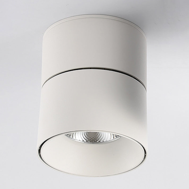 Modern Simple Cylinder Shape Ceiling Light with Aluminum Shade for Living Room