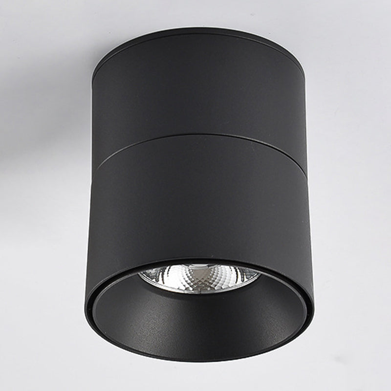 Modern Simple Cylinder Shape Ceiling Light with Aluminum Shade for Living Room
