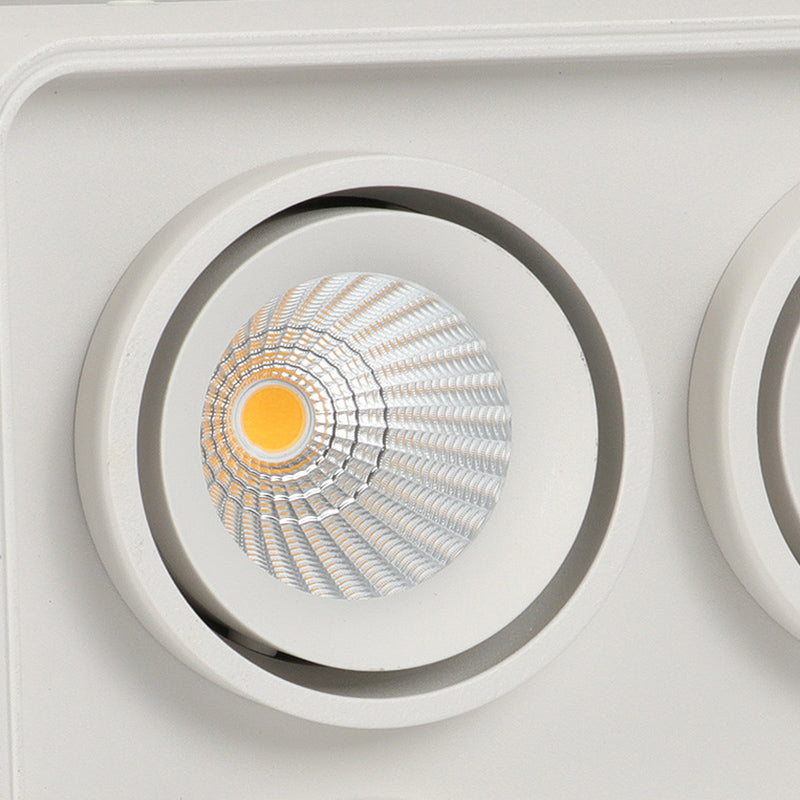 Contemporary Square Shape Ceiling Light with Aluminum Shade for Bedroom