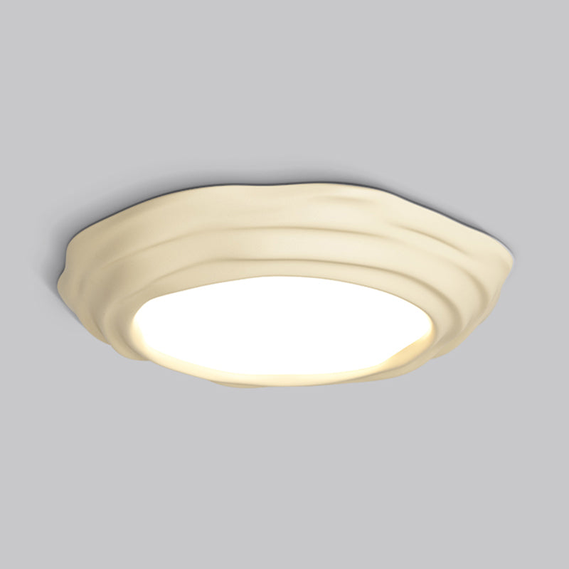 Nordic Style Flush Mount Ceiling Light Fixture with Resin for Bedroom