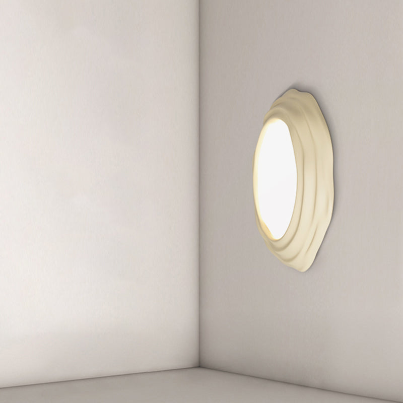 Nordic Style Flush Mount Ceiling Light Fixture with Resin for Bedroom