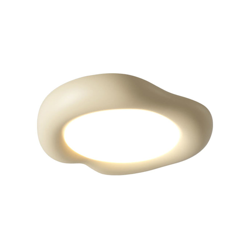Nordic Style Resin Flush Mount Ceiling Light Fixture for Bedroom
