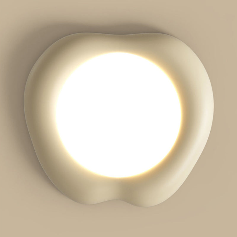 Nordic Style Resin Flush Mount Ceiling Light Fixture for Bedroom
