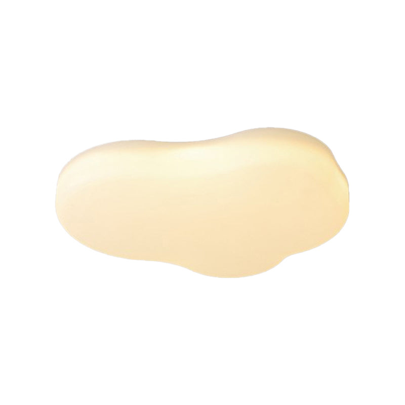 Cloud Shape Flush Ceiling Lights Modern Acrylic Flush Mount Lighting in White Finish