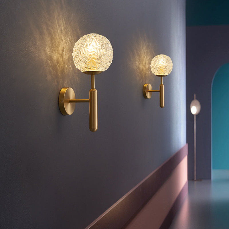 Modern Wall Light Sconce Creative Glass Wall Light Fixture for Bedroom