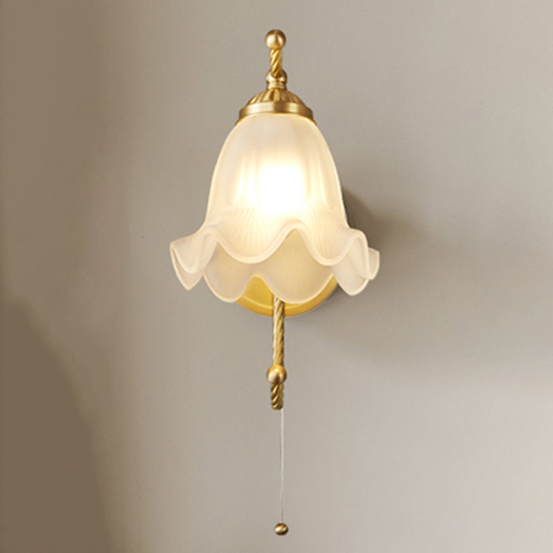 Modern Wall Light Sconce Vintage Glass Wall Light Fixture for Bedroom