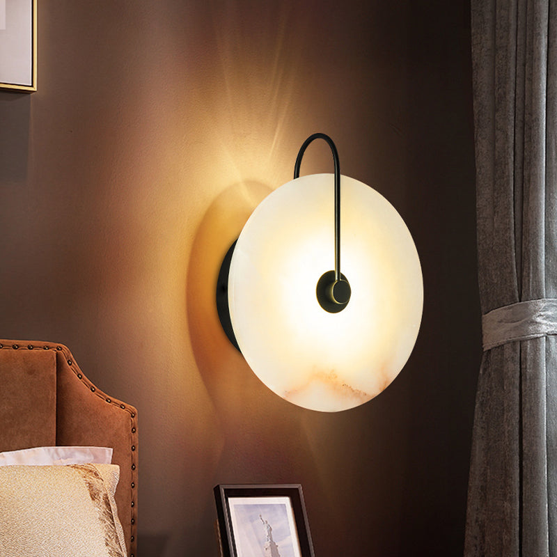 Single Modernism Golden/Black Wall Mounted Sconce LED Wall Light for Bedroom