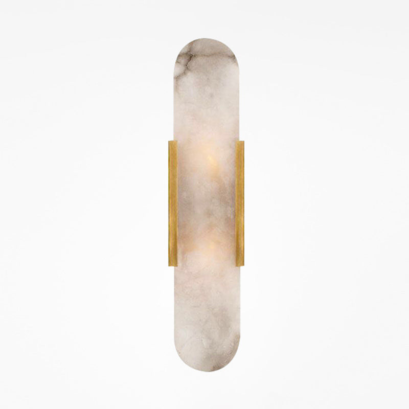 Modern Simple Shape Wall Mounted Light 2 Lights Metal Flush Mount Wall Sconce