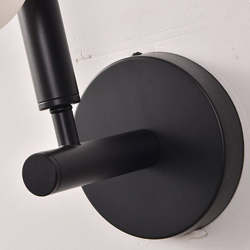 Nordic Style Vanity Light Ball Shape Vanity Lamp with Glass Shade for Shower Room