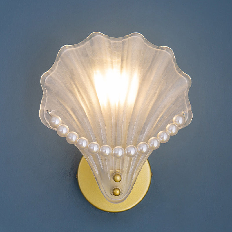 Single Golden Modern Bathroom Vanity Light Glass Bath Bar for Bathroom