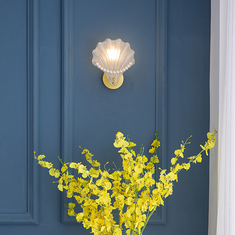 Single Golden Modern Bathroom Vanity Light Glass Bath Bar for Bathroom