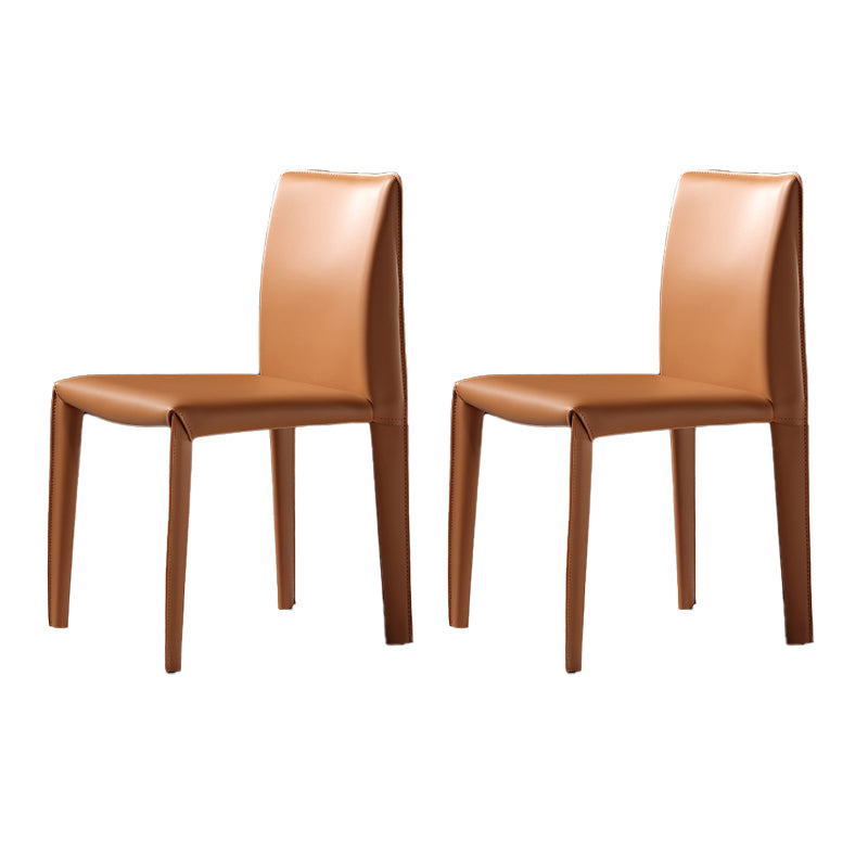 Modern Indoor Home Side Chair Faux Leather Upholstered Side Chair
