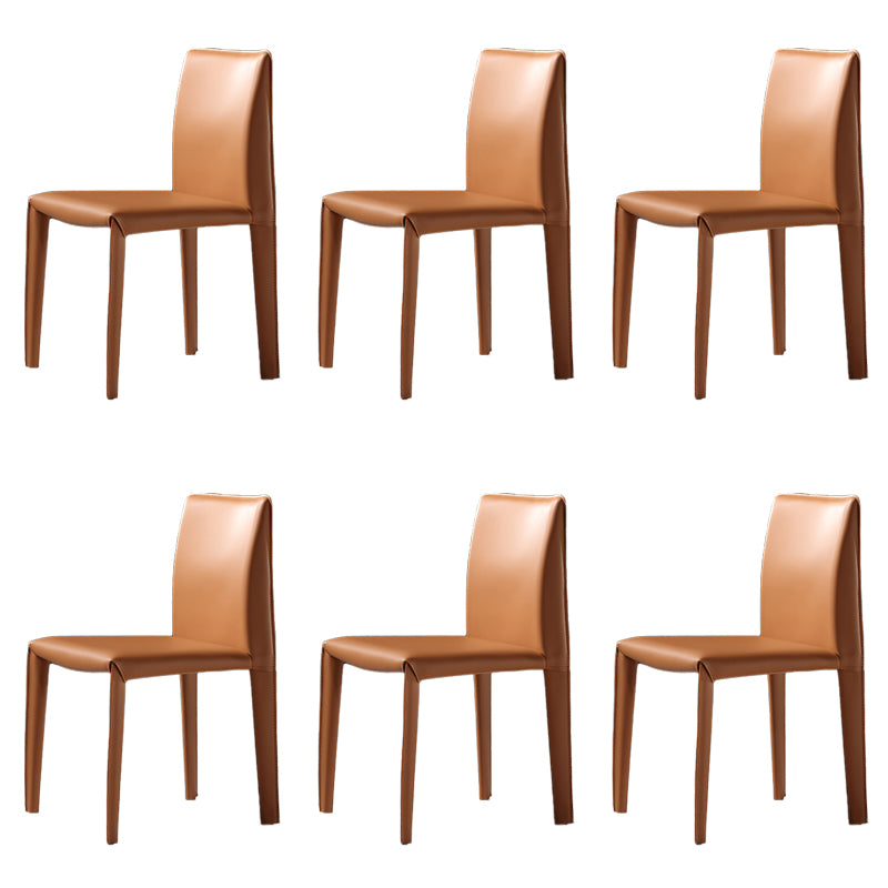 Modern Indoor Home Side Chair Faux Leather Upholstered Side Chair
