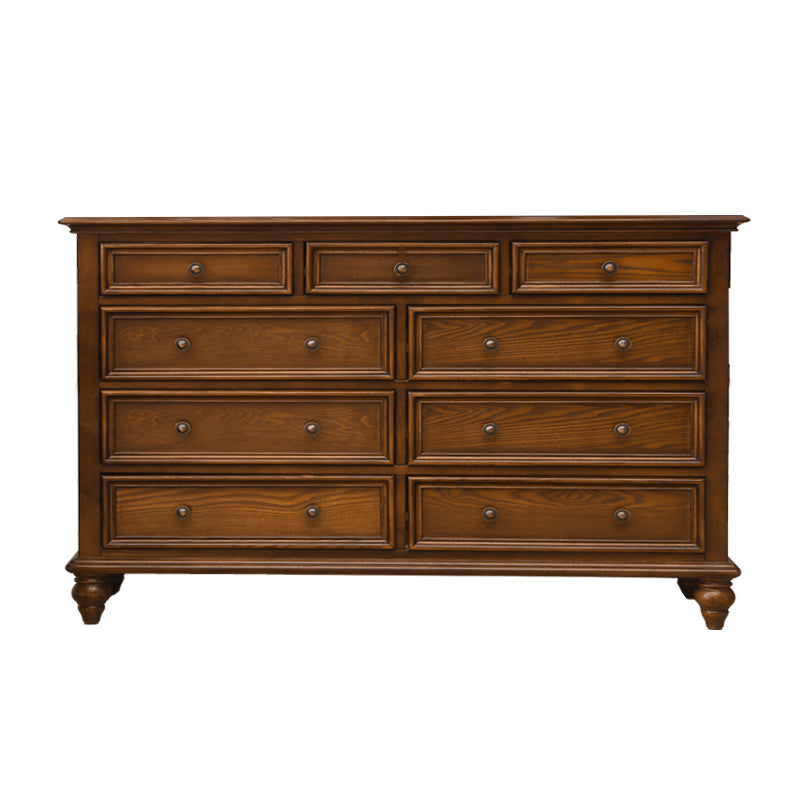 Modern Storage Chest Dresser Solid Wood Storage Chest with Drawers