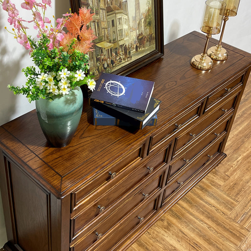 Modern Storage Chest Dresser Solid Wood Storage Chest with Drawers