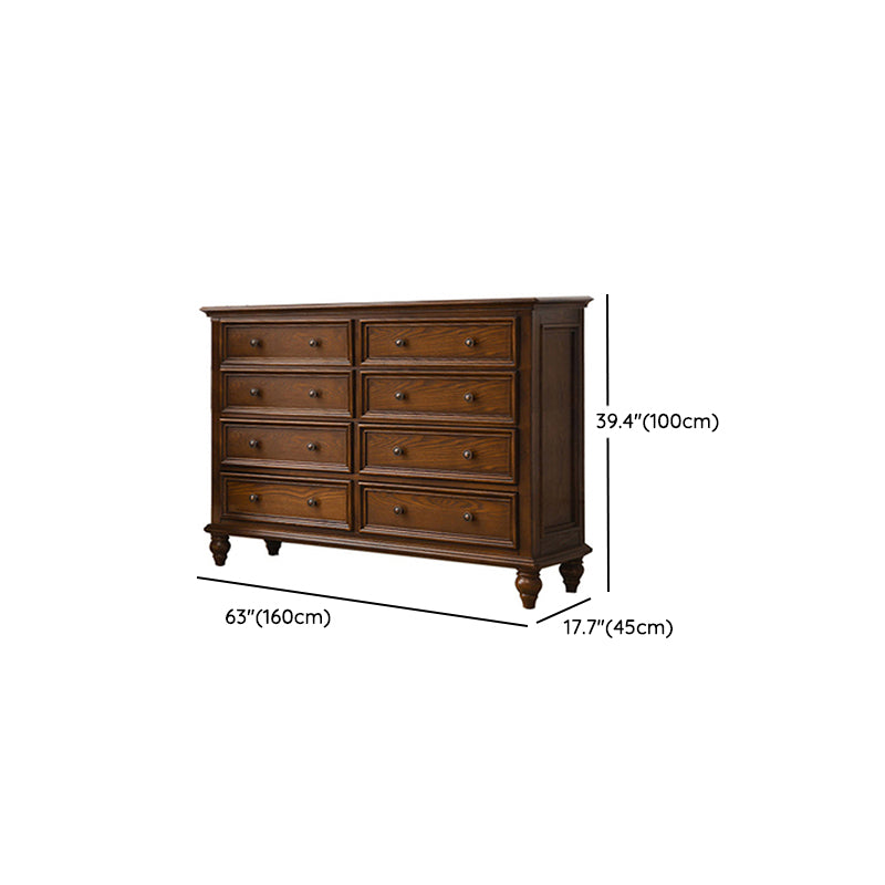 Modern Storage Chest Dresser Solid Wood Storage Chest with Drawers