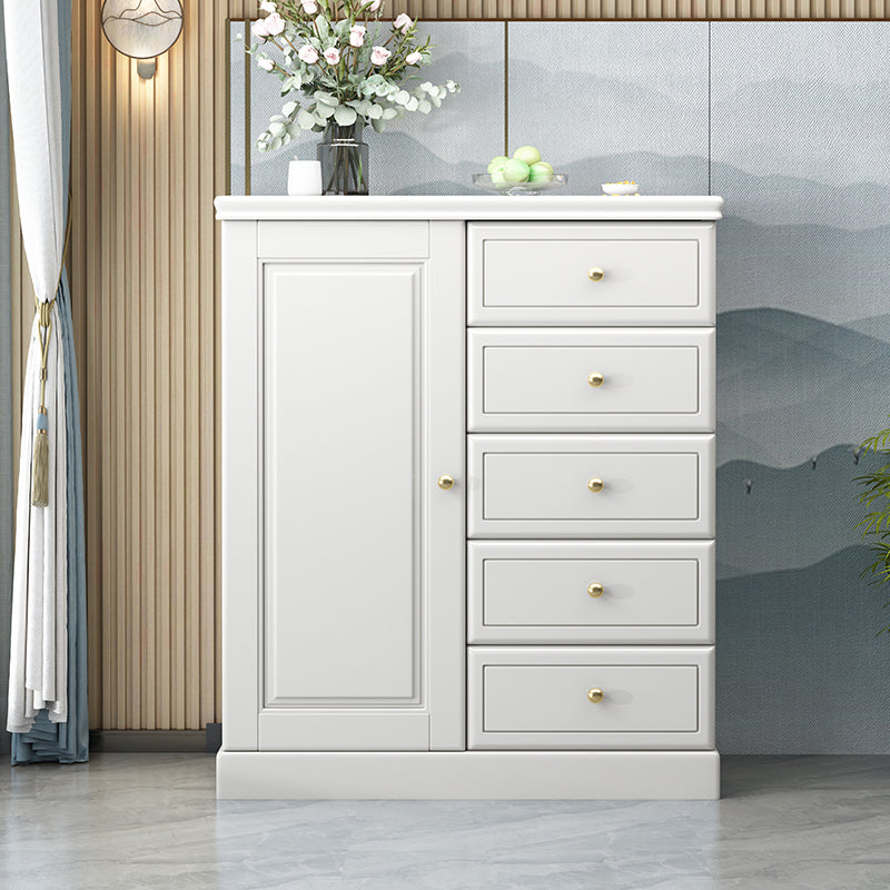 Solid Wood Storage Chest Dresser Modern Storage Chest with Drawers