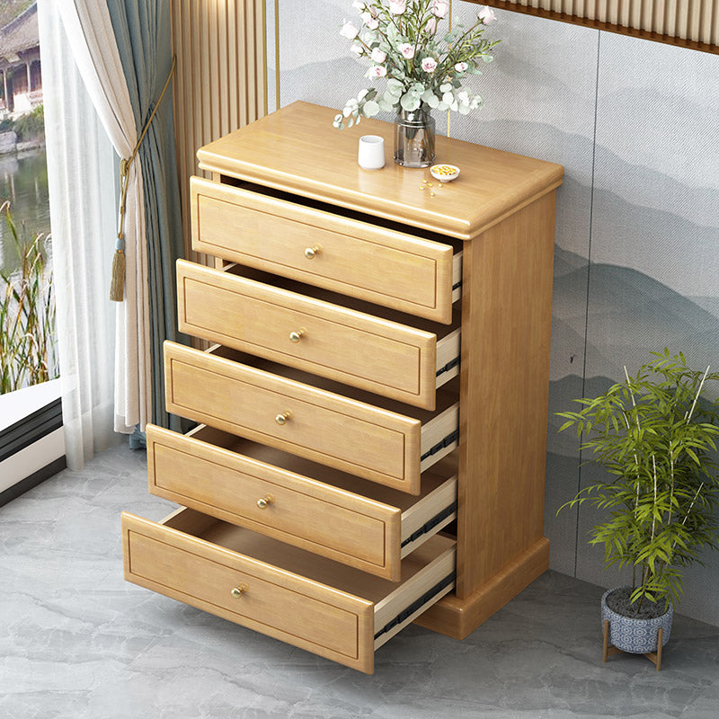 Solid Wood Storage Chest Dresser Modern Storage Chest with Drawers