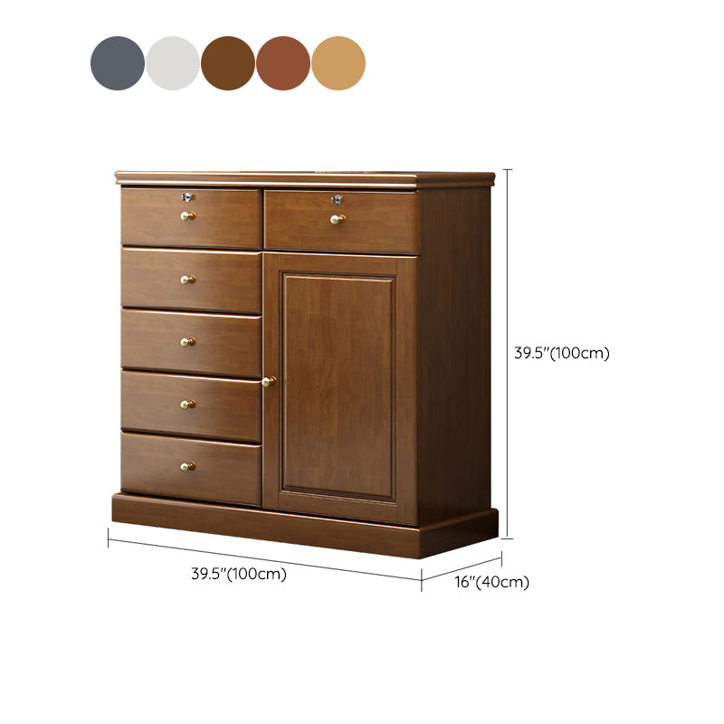 Solid Wood Storage Chest Dresser Modern Storage Chest with Drawers