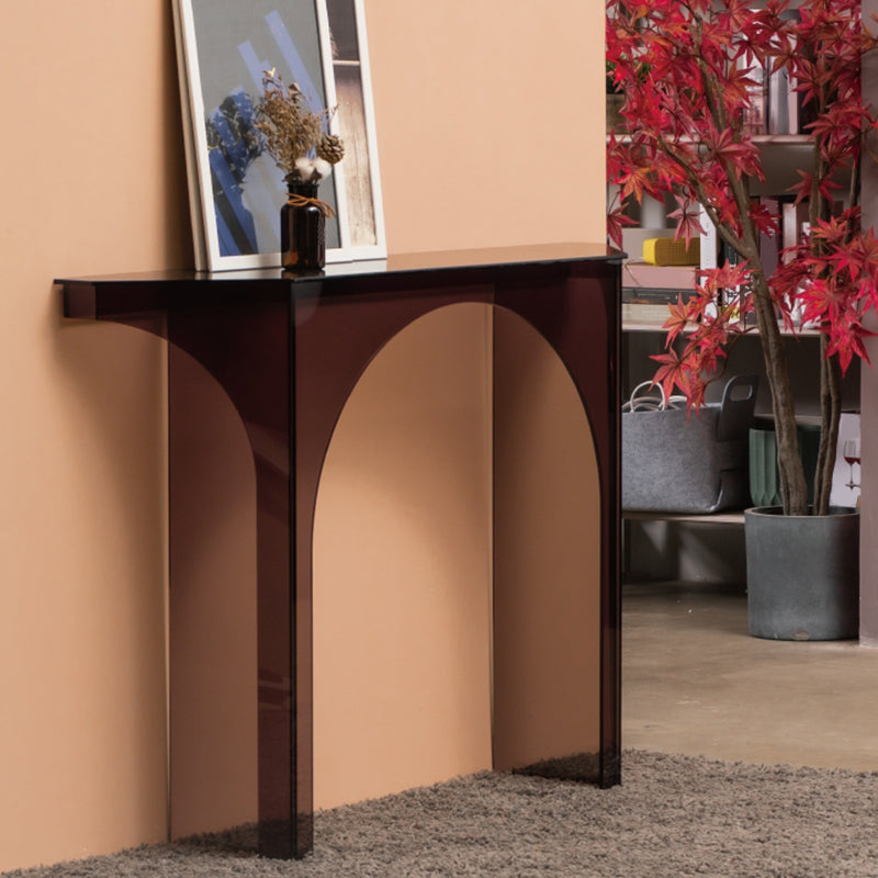 Free From Shape Contemporary Console Table Black Acrylic Console Sofa Table