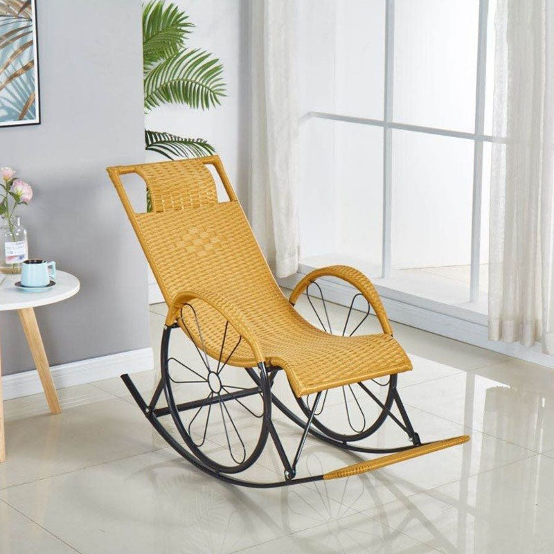 Living Room Leisure Iron Base Lazy Chair Family Single Rocking Chair