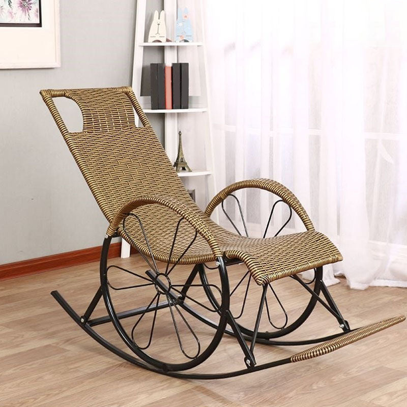 Living Room Leisure Iron Base Lazy Chair Family Single Rocking Chair