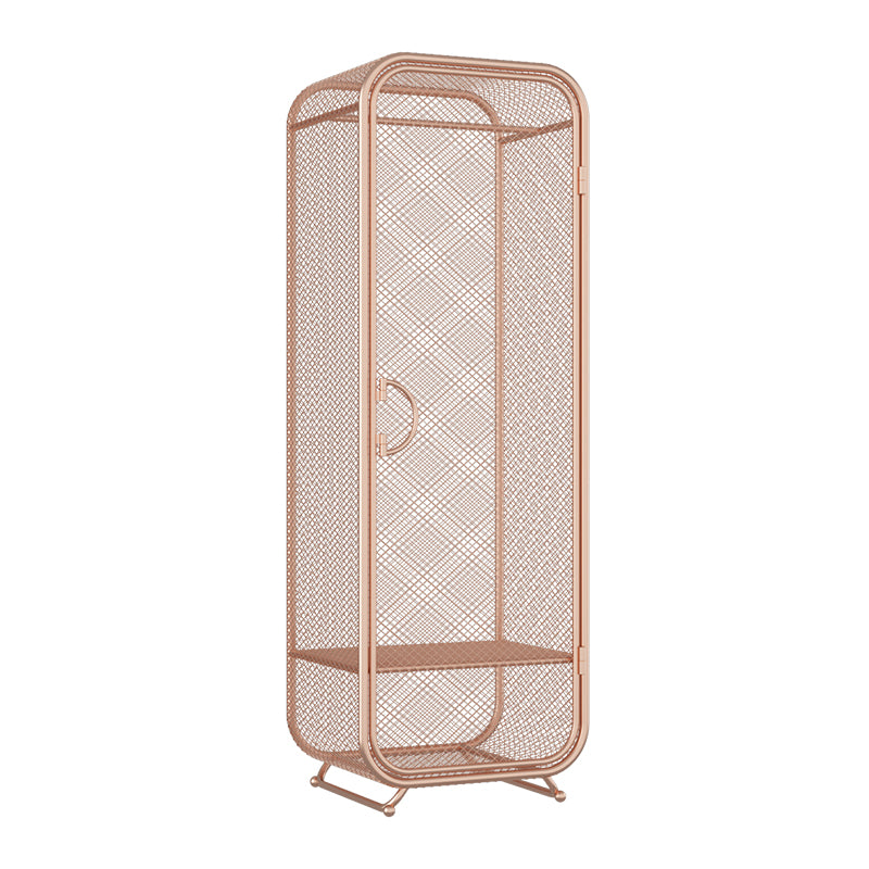 Bedroom Metal Wardrobe Cabinet Industrial Storage Cabinet with Garment Rod