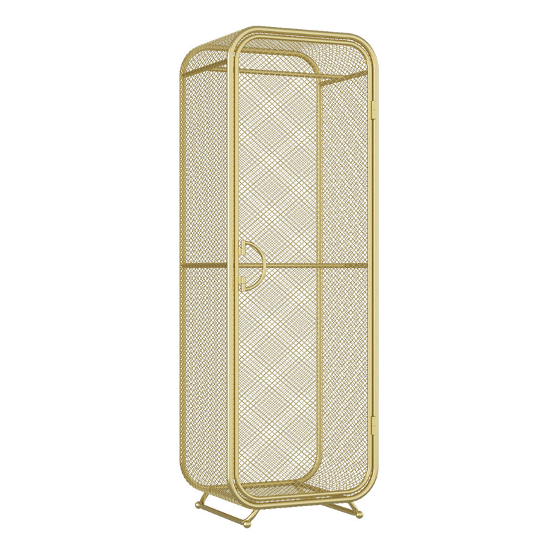 Bedroom Metal Wardrobe Cabinet Industrial Storage Cabinet with Garment Rod