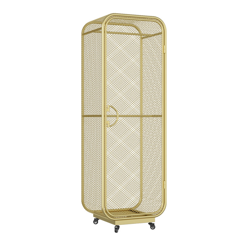 Bedroom Metal Wardrobe Cabinet Industrial Storage Cabinet with Garment Rod