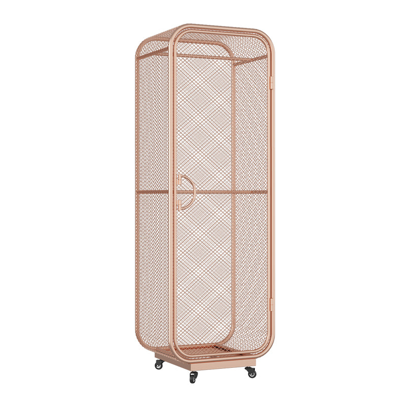 Bedroom Metal Wardrobe Cabinet Industrial Storage Cabinet with Garment Rod