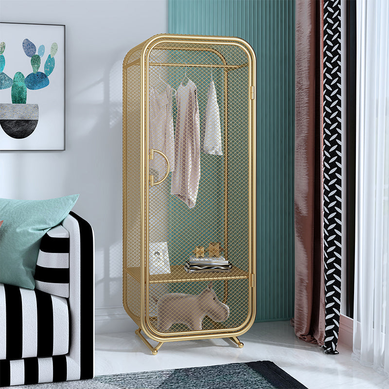 Metal Storage Cabinet Industrial Wardrobe Armoire with Garment Rod