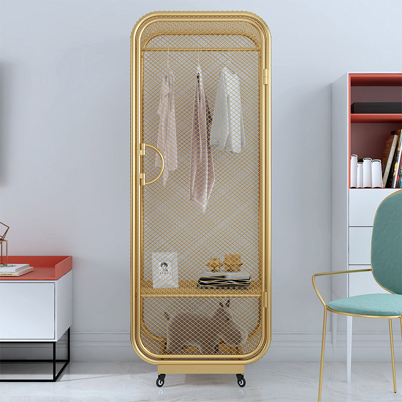 Metal Storage Cabinet Industrial Wardrobe Armoire with Garment Rod