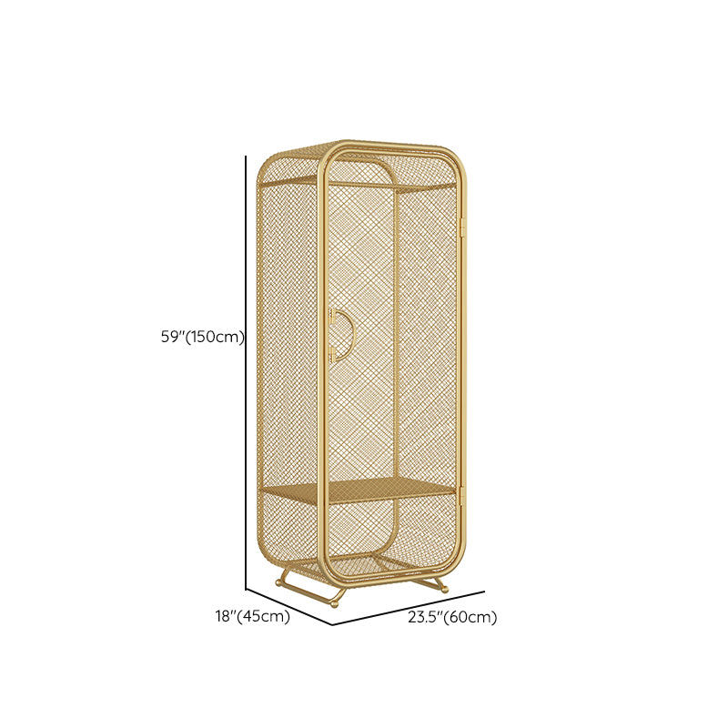 Metal Storage Cabinet Industrial Wardrobe Armoire with Garment Rod