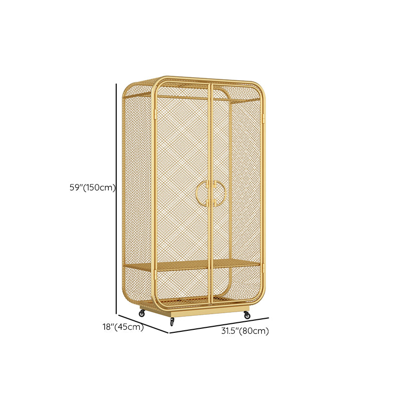 Metal Storage Cabinet Industrial Wardrobe Armoire with Garment Rod